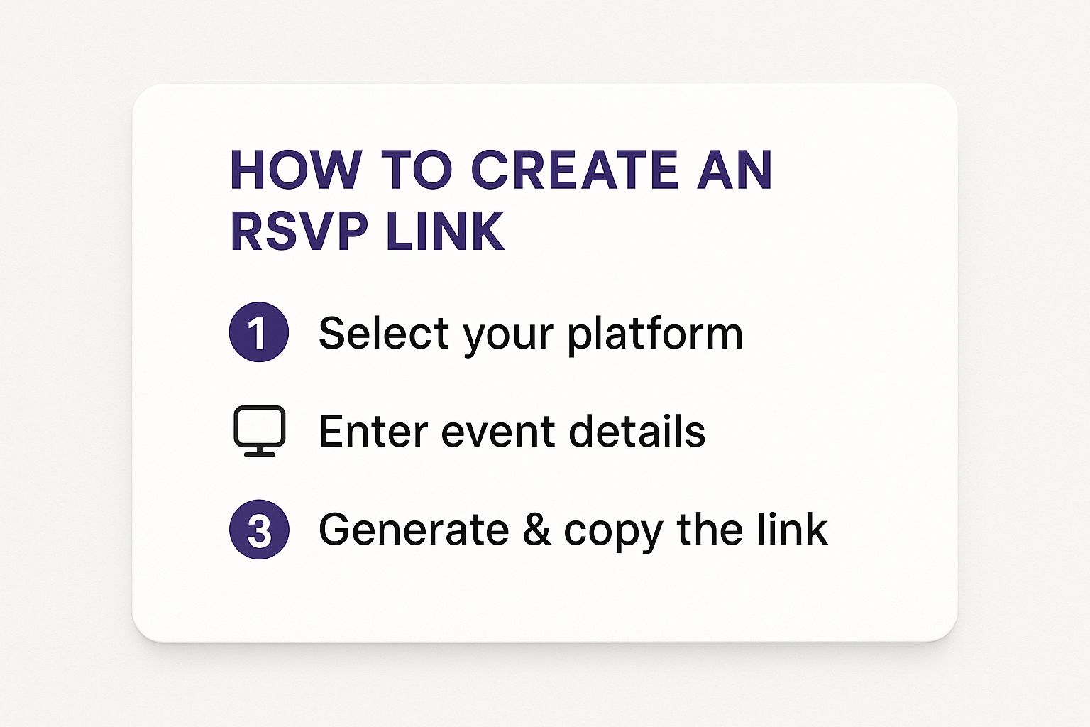 Infografik über create rsvp link