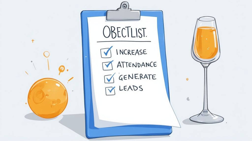 Ein Balkendiagramm von Bizzabo, das die primären Motivationen für die Teilnahme an virtuellen und persönlichen Events zeigt. Für beide sind Networking und Bildung die beiden Hauptgründe.