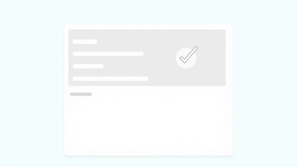 Ein einfaches, minimalistisches Formular auf einem mobilen Gerät, das das Prinzip illustriert, Formulare kurz und einfach zu halten.