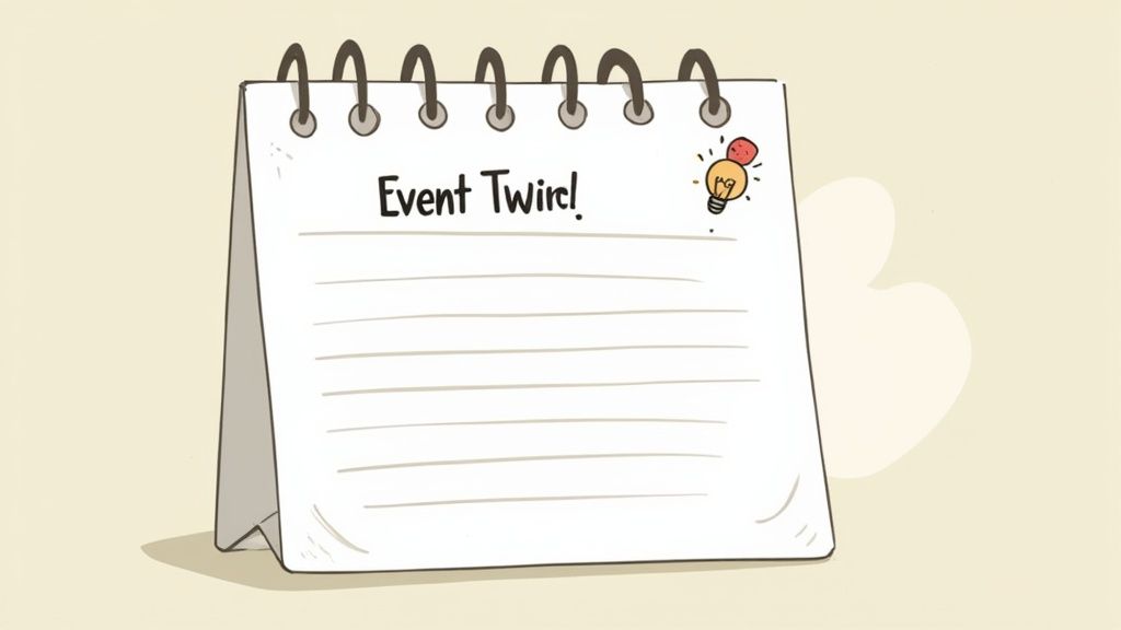 A person working on a laptop, crafting the details of a press release.